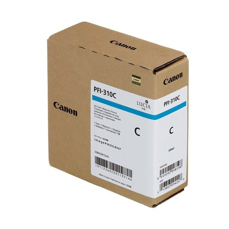 Canon (Original) PFI-310C Pigment Cyan Ink Tank 330ml for TX Models