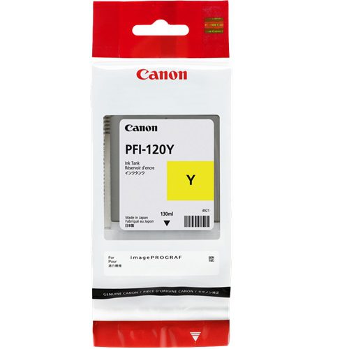Canon (Original) PFI-120Y YELLOW INK FOR TM RANGE - 130ML