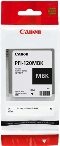 Canon (Original) PFI-120MBK MATTE BLACK INK FOR TM RANGE - 130ML