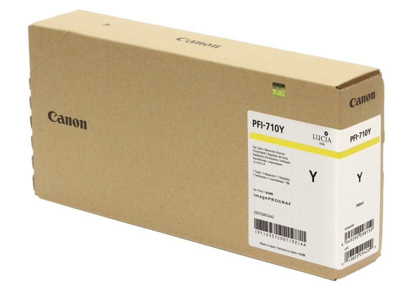 Canon (Original) PFI-710Y Pigment Yellow Ink Tank 700ml for TX Models