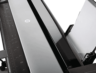 HP DesignJet T830 printer paper holder