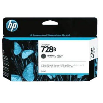 HP 728B 130ml Matte Black DesignJet Ink Cartridge