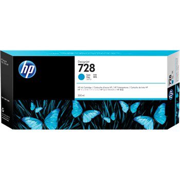 HP 728 300ml Cyan DesignJet Ink Cartridge