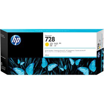 HP 728 300ml Yellow DesignJet Ink Cartridge