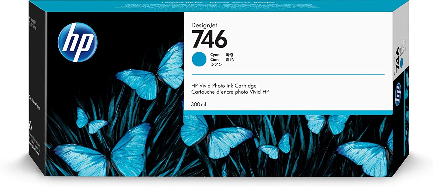 HP 746B 300ml Cyan DesignJet Ink